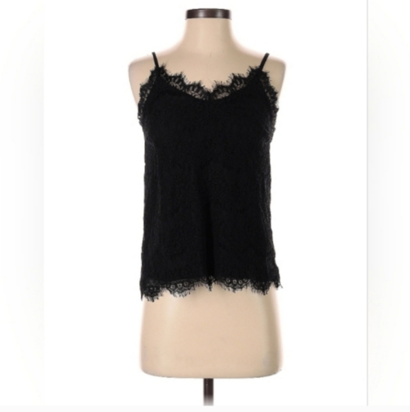 Monteau Tops - Monteau Black Lace Camisole